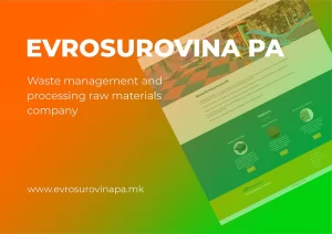 Evrosurovina PA showcase of website created by BitWebMK